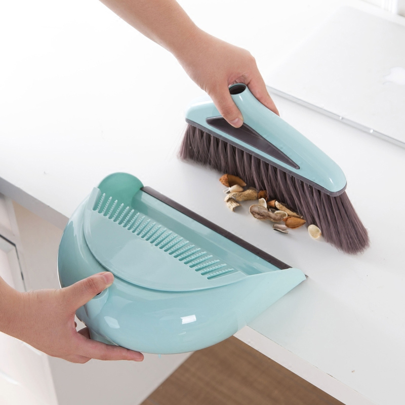 Foldable Broom Dustpan Suit Household Cleaning Tools Plastic PP Broom Combination Home Soft Hair Clean Dustless Helper Tool Sets