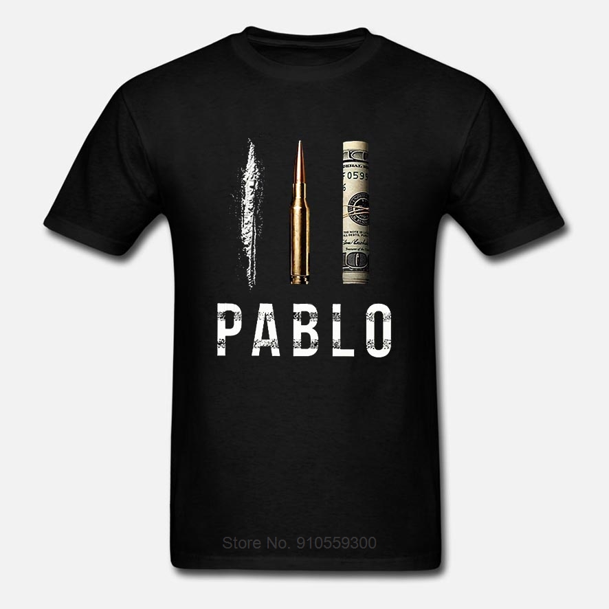 Men T Shirt Pablo Escobar cotton tshirt men summer fashion t-shirt euro size
