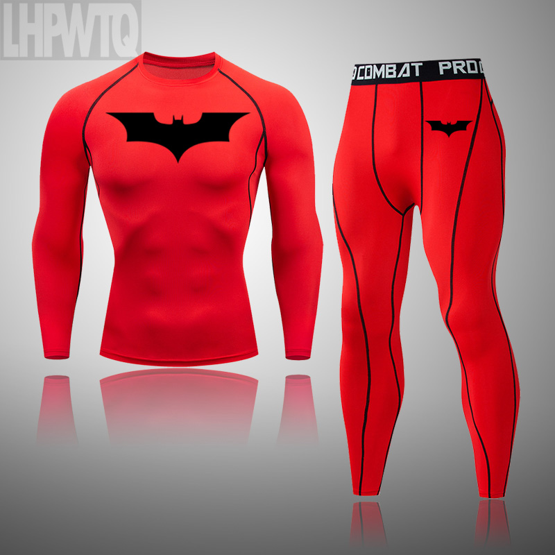 Batman New Winter Men Thermal Underwear Sets Elastic Warm Fleece Long Johns For Mens Leggings Breathable Thermo Underwear Suits