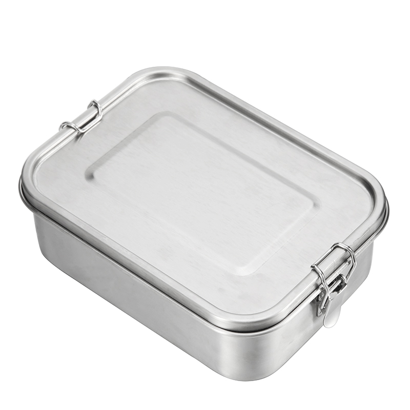 G.a HOMEFAVOR Custom Lunch Box For Kids Food Container Bento Box 304 Top Grade Stainless Steel Storage Thermal Metal Box Stock