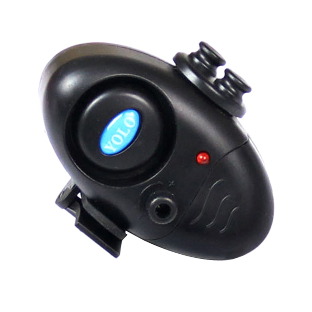 Hot Fishing Electronic LED Light Fish Bite Sound Alarm Bell Clip On Fishing Rod Black Tackle Fish Finder