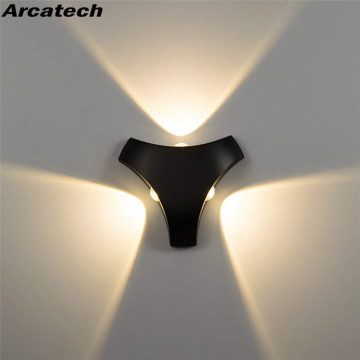 12W LED Modern Wall Sconce IP65 Waterproof Wall Lighting Spot Light Outdoor Wall Lamp for Indoor Living Room Staircas NR-156