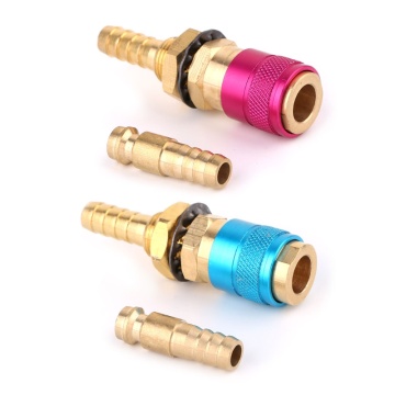 Water Cooled Gas Adapter Quick Connector Fitting For TIG Welding Torch +8mm Plug