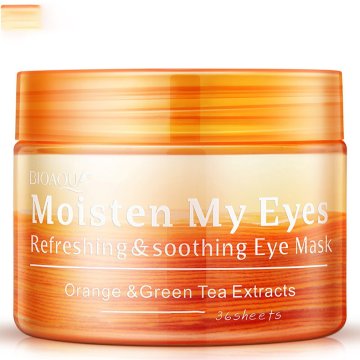 Eye Mask 36 Sheets/Bottle Orange Flavor Moisturizing Ageless Under Eye Dark Circle Remover Orange Eye Patch
