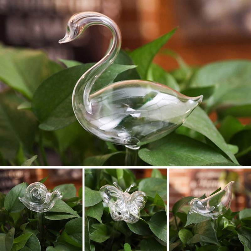 Plants Self Watering Device Glass Plant Water Feeders Automatic Drip Cartoon Indoor Lawn Sprinkler Garden Pot Watering Tool