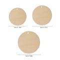 50pcs 3cm/4cm/5cm Unfished Blank Natural Shabby Chic Wood Circle Round Disks With 2 Hole Favor Tags Pendants DIY Crafts