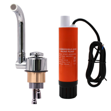 Faucet of RV Water System Electrically Controlled RV fittings with double water Pump + E-Faucet + Check valve Water System