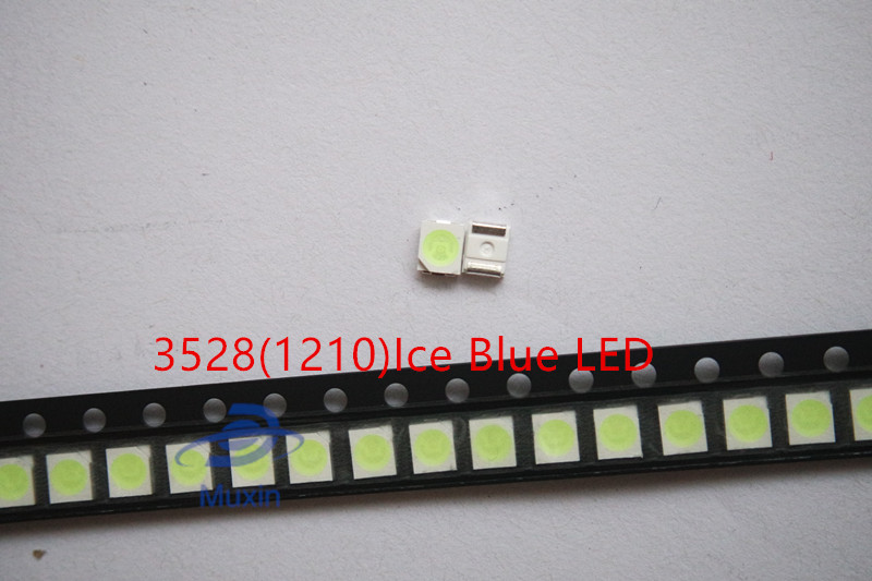SMD LED 3528 Light Blue 1000PCS/LOT Ice Blue lamp beads 490-495nm