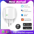 Smart WiFi Plug Adaptor 16A Remote Voice Control For HomeKit Power Monitor Socket Outlet Timing Work With Alexa Google Home Tuya