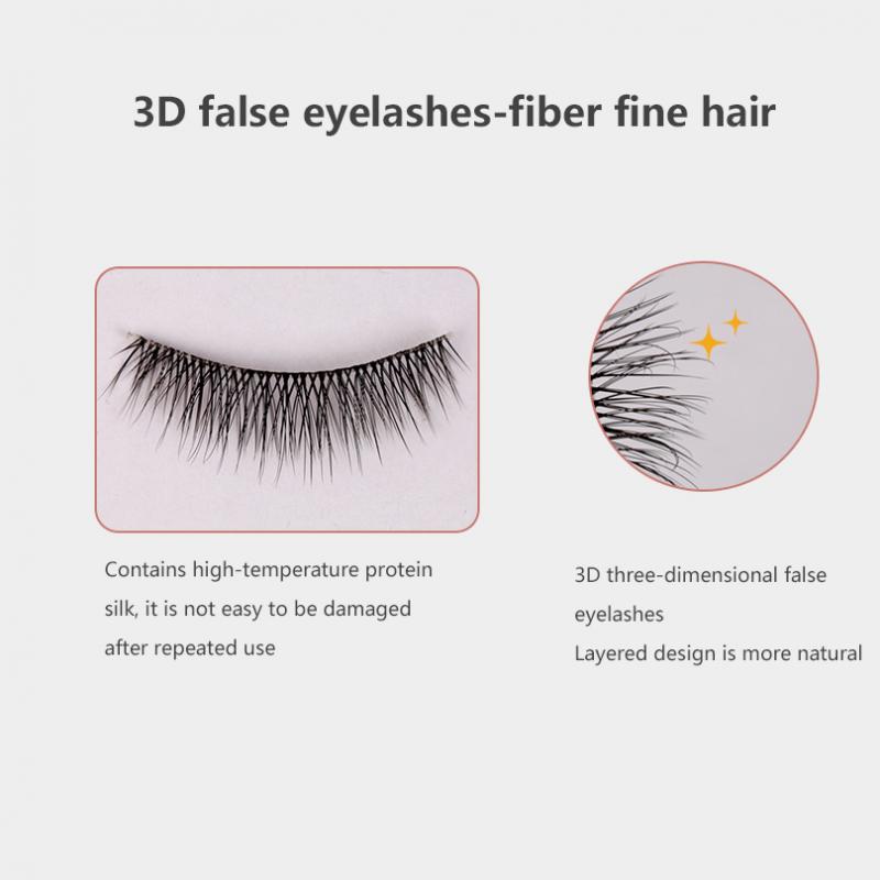 3 Pairs Natural Cilius False Magnetic Eyelashes Lashes Long Makeup 3D Mink Lashes Extension Eyelash Magnetic Eyelashes TSLM2