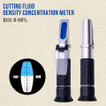 Portable 0-80% Refractometer Cutting Fluid Density Concentration Meter Emulsion Detector Quenching Liquid Density Meter