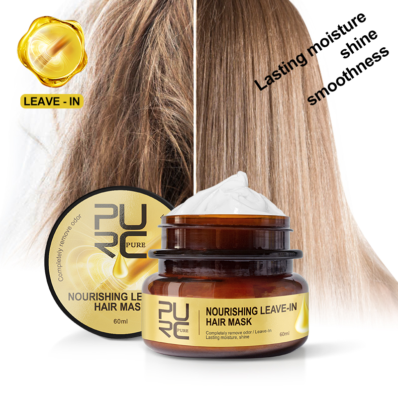 PURC 3.7% Apple smell Keratin treatment Straightening hair Repair frizzy hair and Lasting moisture shine Leave-In Hair Mask