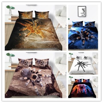 Colorful 3D Spider Printing Bedding sets quilt cover and pillowcases Twin Full Queen King 2/3 pcs Duvet cover set
