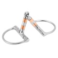 TOP!-Equestrian Horse Mouth Bit Stainless Steel Horse Mouth Piece Snaffle Double Jointed Bit Horse Racing Accessory