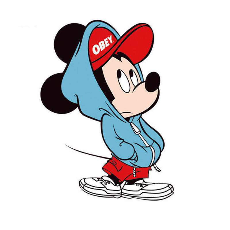 Customize Mickey Donald Cartoon Patch Cloth Paste Accessories Patches for Clothing Iron on Transfe Accept Product Customization