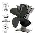 Efficient 4 Blade Heat Powered Stove Fan Log Wood Burner Eco Friendly Quiet Home Fireplace Fan Heat Distribution Fuel Saving