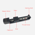 Mini Linear Guide Slide Rail Actuator T6 Lead Screw Motion Stepper Motor Stroke 50-200MM Linear Lead Rail Stage Motion Table