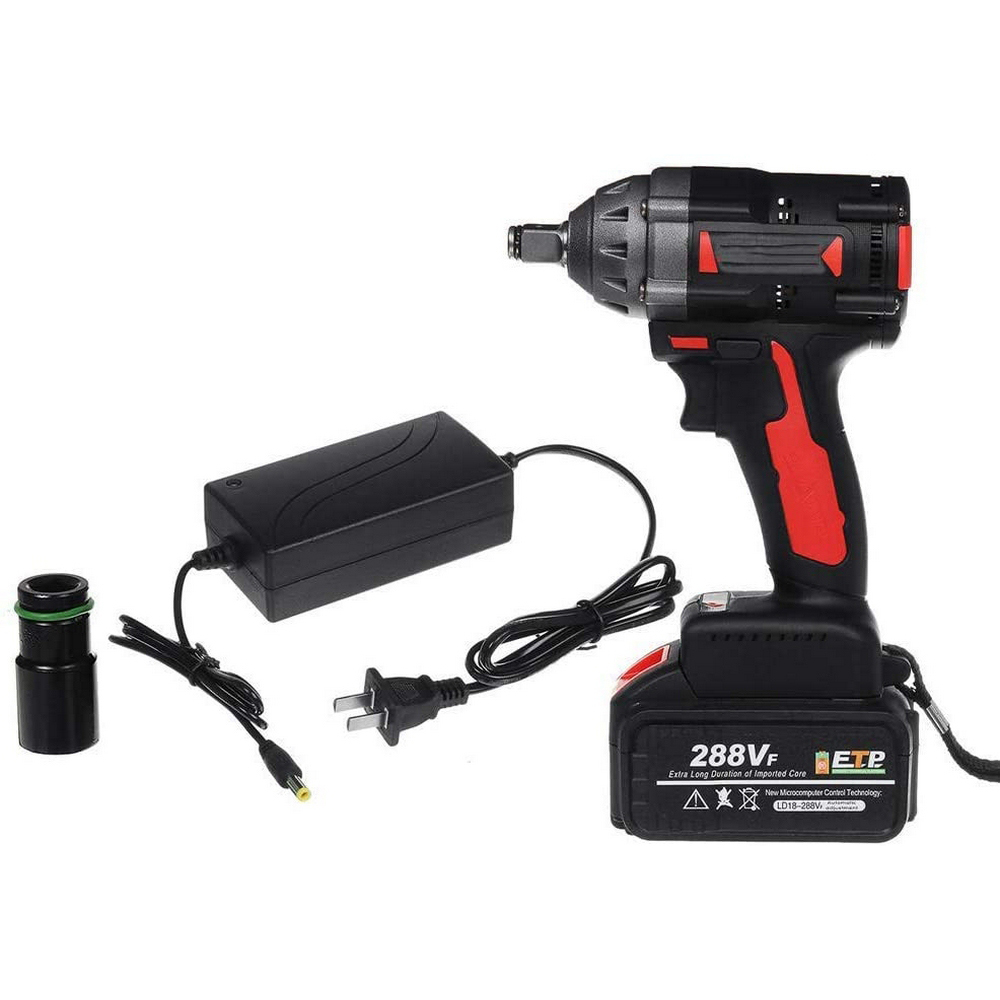 288VF 600NM Brushless Impact Wrench Max Lithium Battery High Hardness Super Strong Power Wrench Power Tool with Charger Sleeve