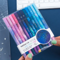 12 pcs/box Creative Starry Sky Purple Constellation Series Set Gel Pens School Office Writing Stationery Ink Pen Gifts Supplies