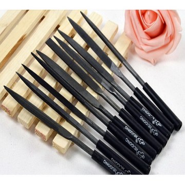 10Pc Needle File Set Files For Metal Glass Stone Jewelry Wood Carving Craft Tool P0.05