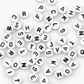 100PCs Gold White Sliver Letter Beads Alphabet Acrylic Beads For Jewelry Making Women Children DIY Bracelet Necklace Accessories