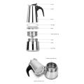 Kitchen Stainless Steel Italian Top Moka Espresso Cafeteira Expresso Percolator 2/4/6/9/12 Cups Stovetop Coffee Maker Moka Pot