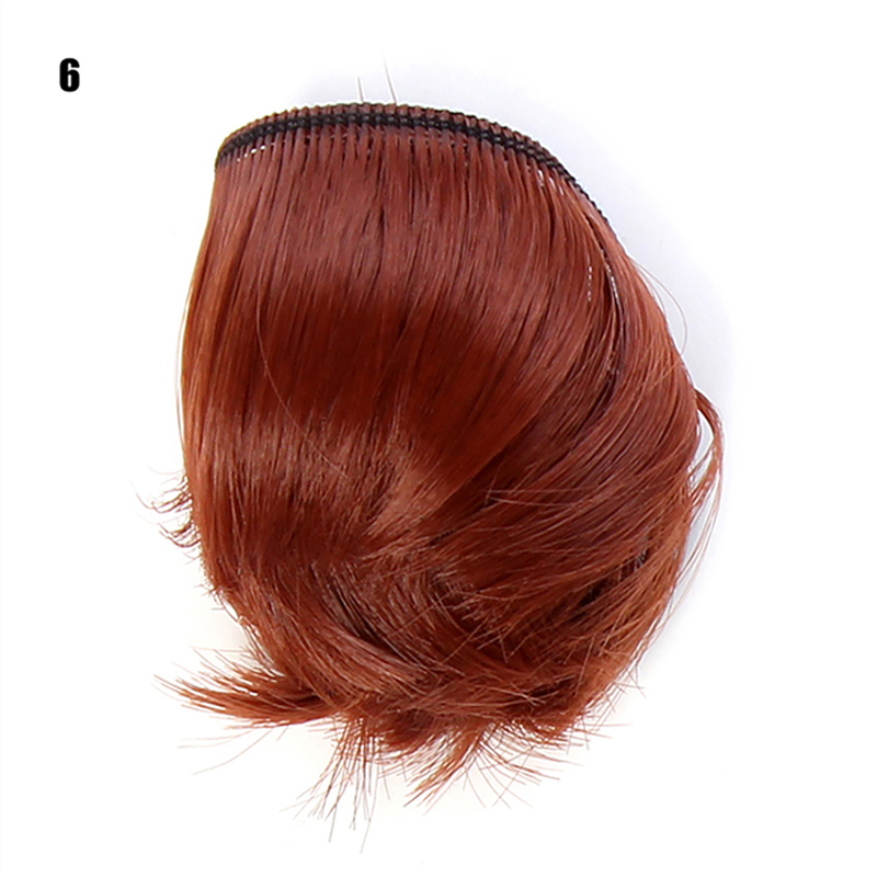 5cm DIY Mini black white brown color Tresses Doll Wig Material Hair Wig For 1/3 1/4 BJD High-Temperature Doll Accessories