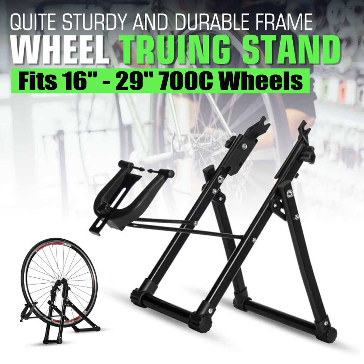 MTB Road Bike Wheel Truing Stand Bicycle Wheel Maintenance Stand Bracket Repair Tool For 16 Inch - 29 Inch Wheel