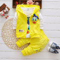 Boys Clothing Sets Children Fashion Donald Duck Baby boy T-shirt Vest Coat And Pants Suit 3pcs Outfits Mickey Kids Sport Suit