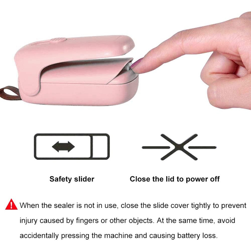 Mini Bag Sealer and Cutter 2 in 1 Handheld Portable Bag Heat Resealer for Plastic Bags Food Storage Snack
