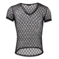 New Cool Men Underwear Suit Sexy Mens Undershirt Mesh tshirt / Mesh Breathable Vest Dropshipping