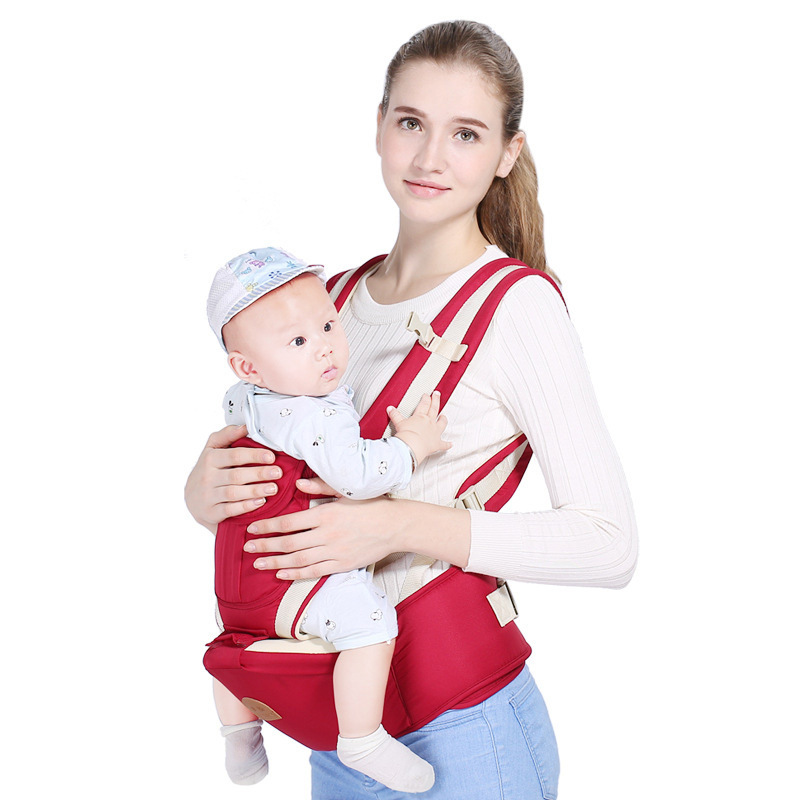 0-36 Months Kangaroo Ergonomic Hipseat Baby Carrier Infant Hipseat Sling Hip Waist Stool Seat Backpack Wrap for Newborns Mom