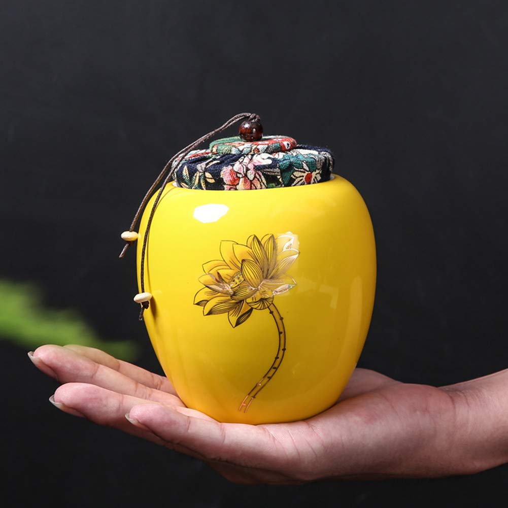 Gradient Glaze Ceramic Funeral Pet Urn for Memorials - Small