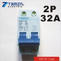 2P 32A 400V~ 50HZ/60HZ Circuit breaker AC MCB safety breaker C Type