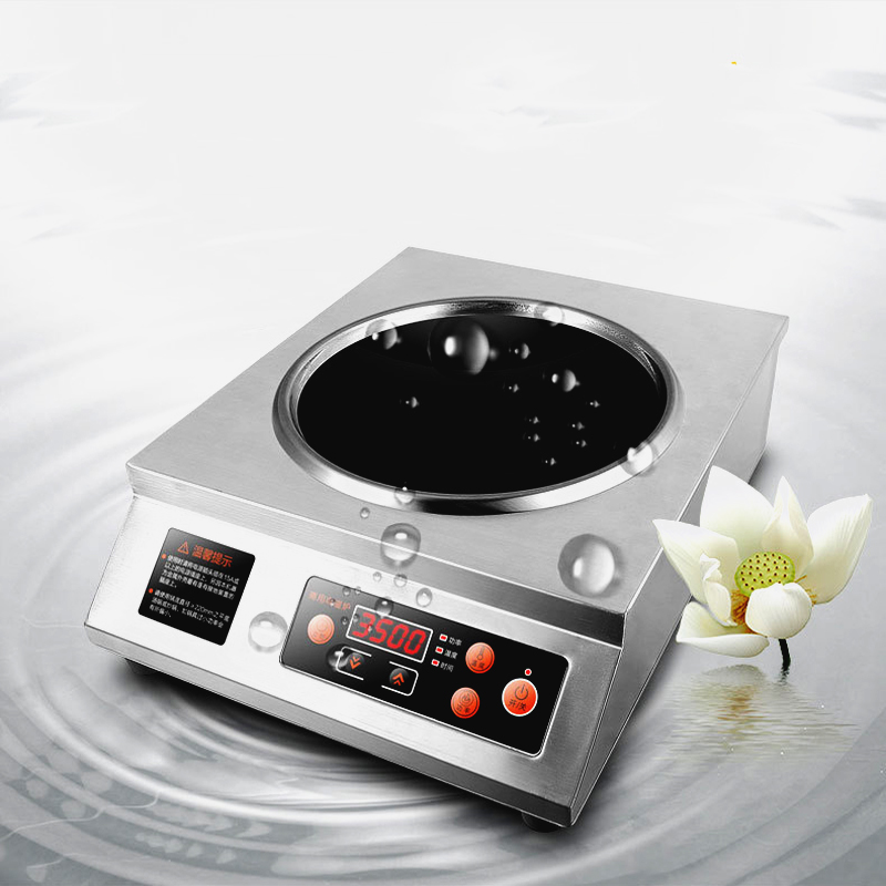 3500W high power induction cooker household all stainless steel large size wcommercial electromagnetic cooker cooking hotel