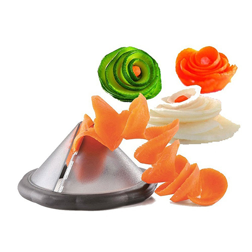 Fruits Vegetable Carrot Cucumber Spiral Slicer Carving Knife Kitchen Cutter Tool Vegetable Roll Flower Slicer Shred Device