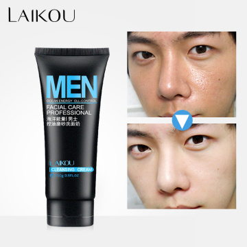 LAIKOU 100g Ocean Energy Men's Skin Care Cleanser Deep Cleaning Oil Control Acne Blackhead Facial Treatment Exfoliating Washing