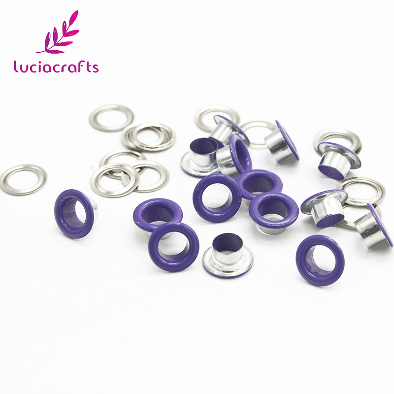 Lucia crafts 50set 10.5*6.5*5mm Metal Eyelet Scrapbooking Crafts DIY Embellishment Garment doll eyelets Accessories G1301