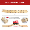 New All Kinds Wooden Track Parts Beech Wooden Railway Train Track Toy Accessories Fit Biro All Brands Wood Tracks Toys for Kids