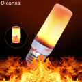 4 Modes E27/26 LED Flame Effect Fire Light Bulb Flickering Lamp Christmas Decor Neon Bulbs Tubes Led Bulbs