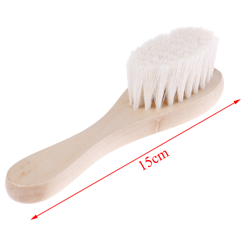 Hot sale New Wooden Handle Brush Baby Hairbrush Newborn Hair Brush Infant Comb Head Massager 15*4*1cm/5.91*1.57*0.39in