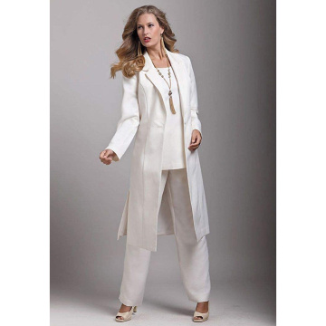 Women's 3 Piece Rompers Suits with Belt Jacket T Shirt and Pants Sets Vintage Lady Office Work Tuxedo Formal Business Blazer