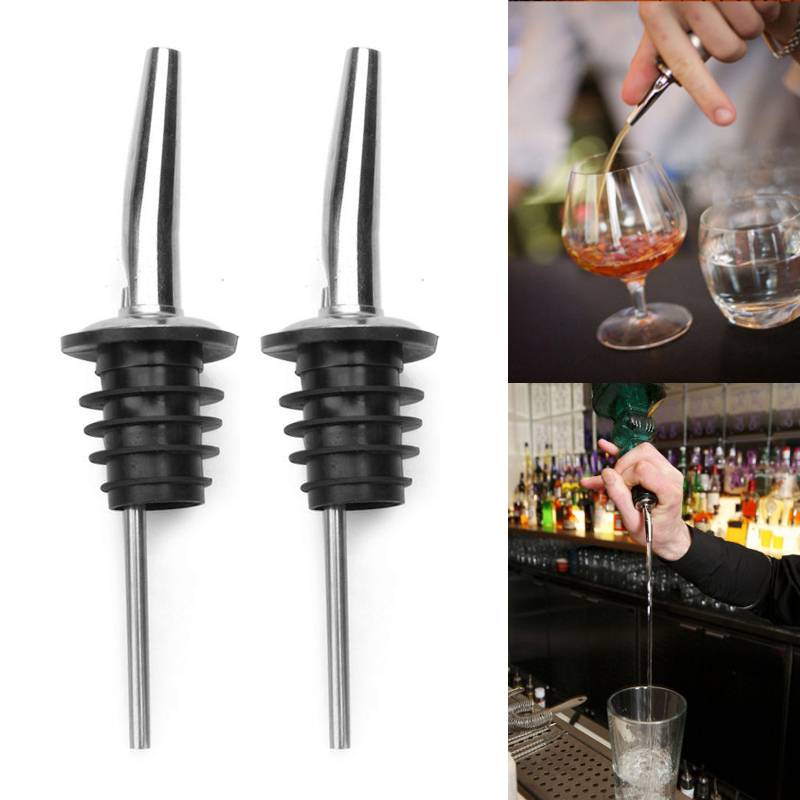 Aihogard Food-grade Stainless Steel Wine Pourer Bottle Stopper Portable Bar Supplies Bottle Spout Pourer Leak-proof Wholesale