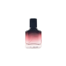 30ml Gradient Red Flat Square Glass Perfume Bottle