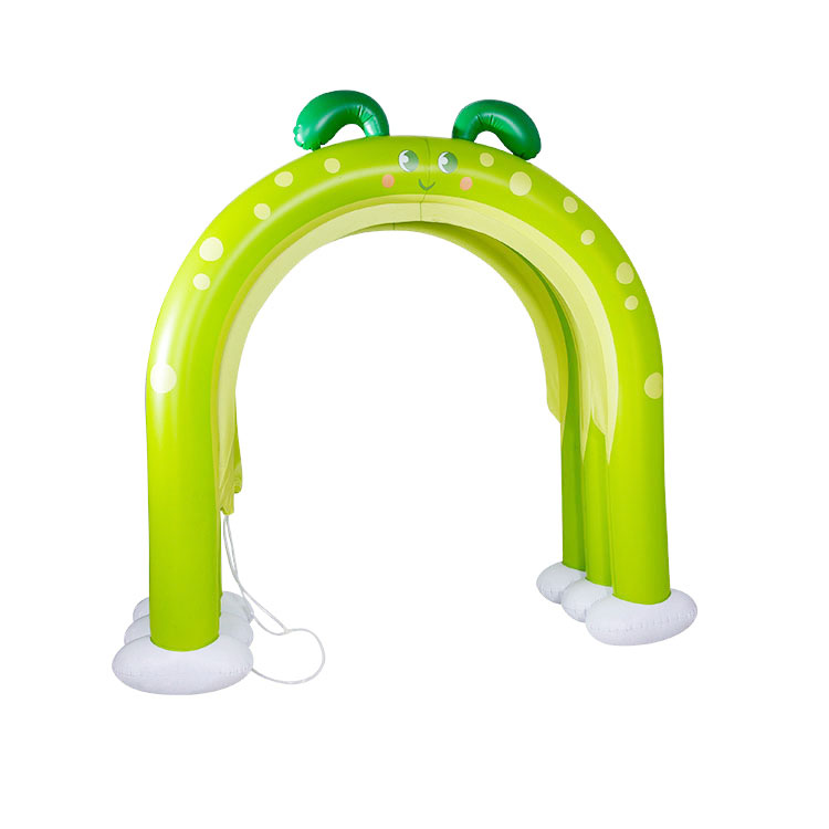 Amazon New Kids Green Worm Inflatable Sprinklers Arch 6