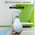 360° VR Panoramic Bulb Camera Wifi Home Security Video Surveillance Wireless IP Camera Lighting Lamp CCTV Video Fisheye HD Cam