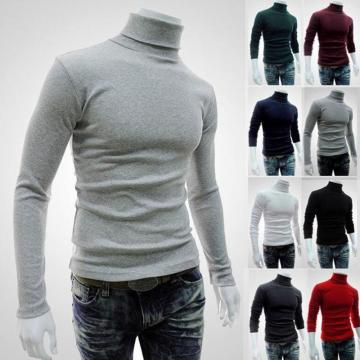 2020 New Autumn Winter Men'S Sweater Men'S Turtleneck Solid Color Casual Sweater Men's Slim Fit Brand Knitted Pullovers