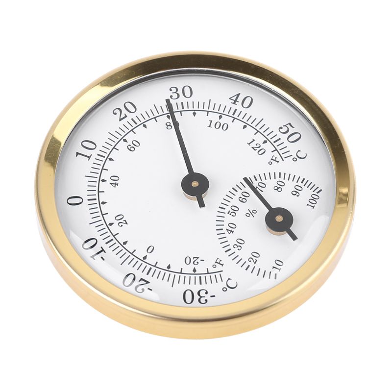 Indoor Analog Thermometer Hygrometer Humidity Temperature Gauge 58mm Household 35ED