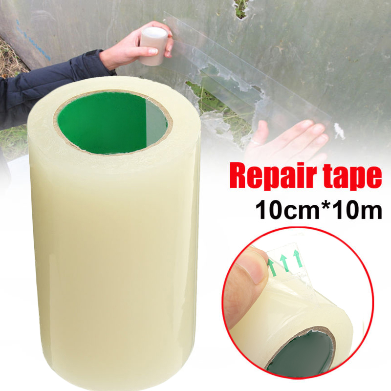 33ft Extra Strong Clear UV Greenhouse Poly Tunnel Permanent Repair Sticker Tape Outdoor Tent Jacket Repair Tape Patch Accessory
