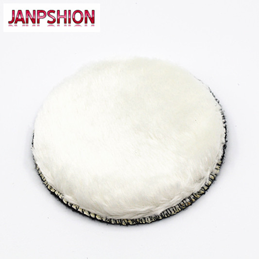 JANPSHION 20pc 125mm car polishing pad 5" inch polish waxing pads Wool Polisher Bonnet Car paint Care